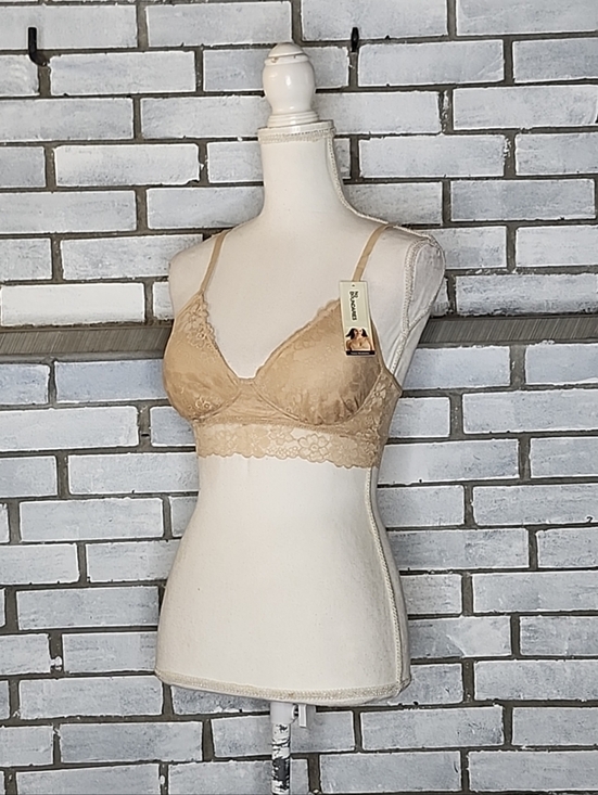 No Boundaries Other - • NWT No Boundaries Women's Contour Lace Bralette Size Medium Toasted Almond
